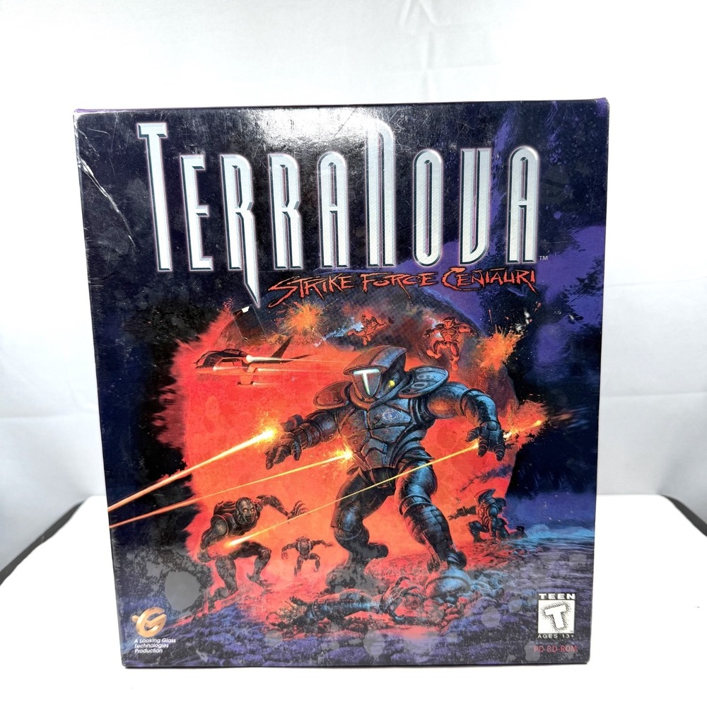 1996 Terra Nova: Strike Force Centauri Big Box New PC Game Cd-rom / New / Sealed